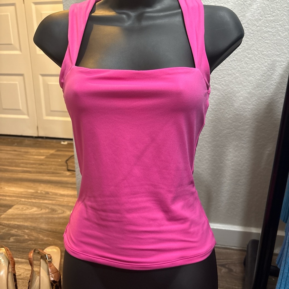 Women's Pink Sleeveless Top